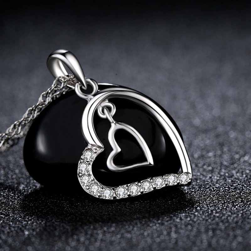 Pentagram Heart Pendant Necklace