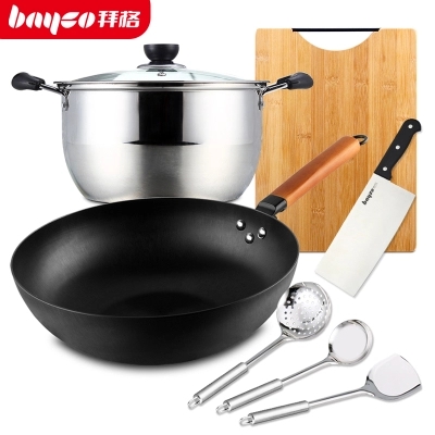 หม้อและกระทะ กระทะเทฟล่อน กระทะเซ็ต